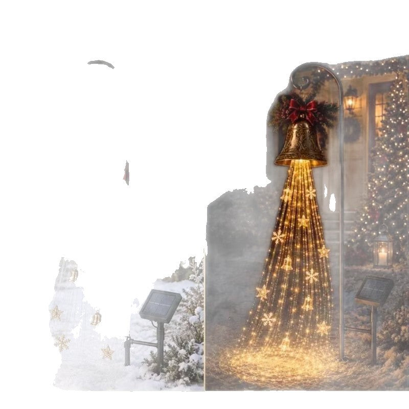 Solarbetriebene Weihnachtsglocken-Lichterkette Brehn