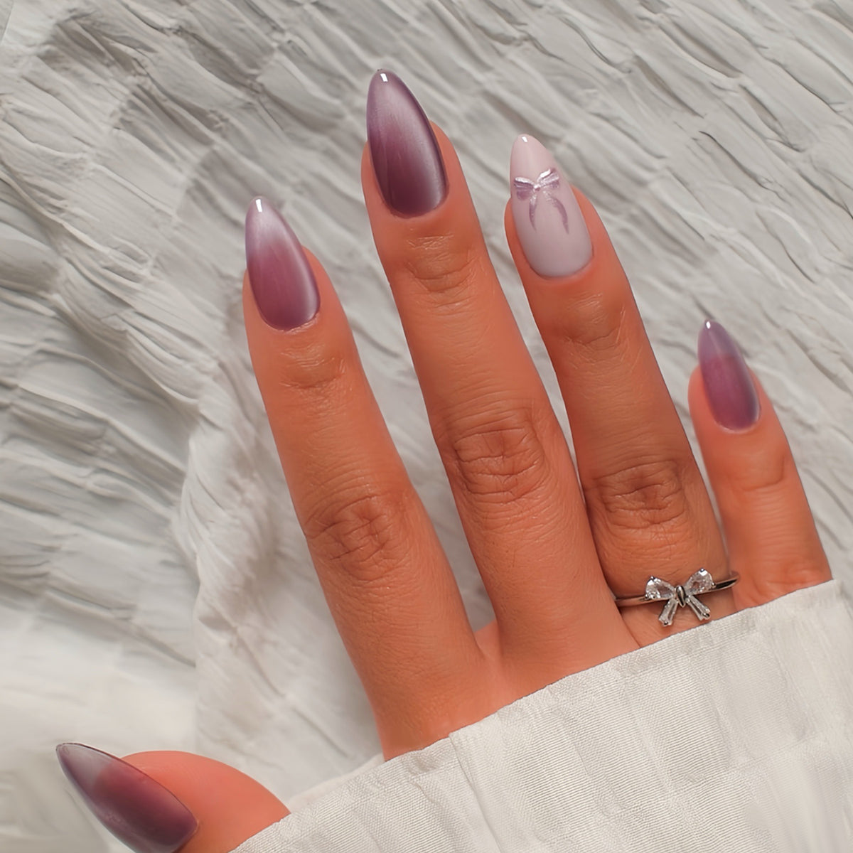 Elegante Ombre Acryl-Nagelerweiterungen Brehn