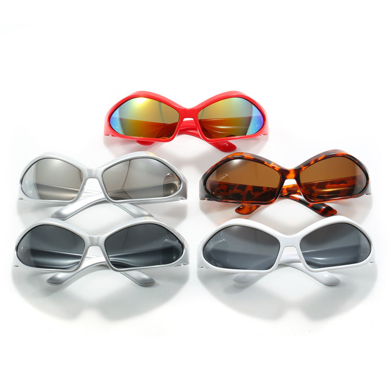Damen Sportliche Sonnenbrille mit aerodynamischem Design Brehn
