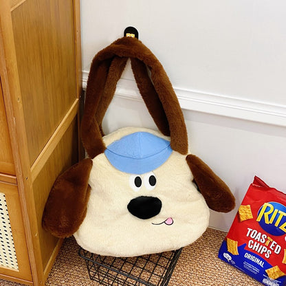 Plüsch Hundethemen Schultertasche