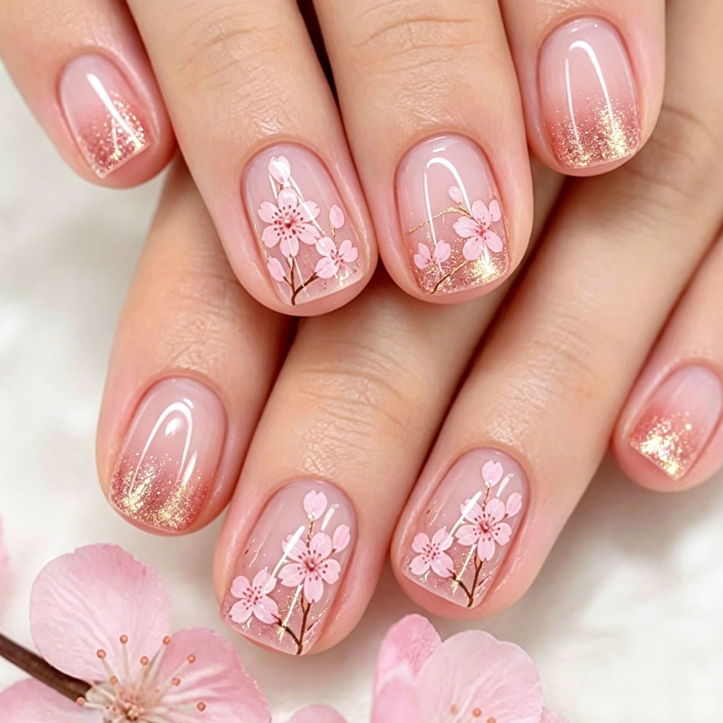 Elegantes Florales Nagelkunst Design Kit Brehn