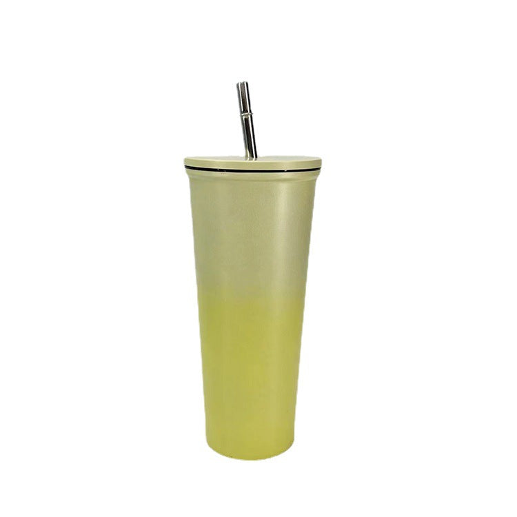 Damen Trinkbecher mit Edelstahl-Strohhalm Brehn