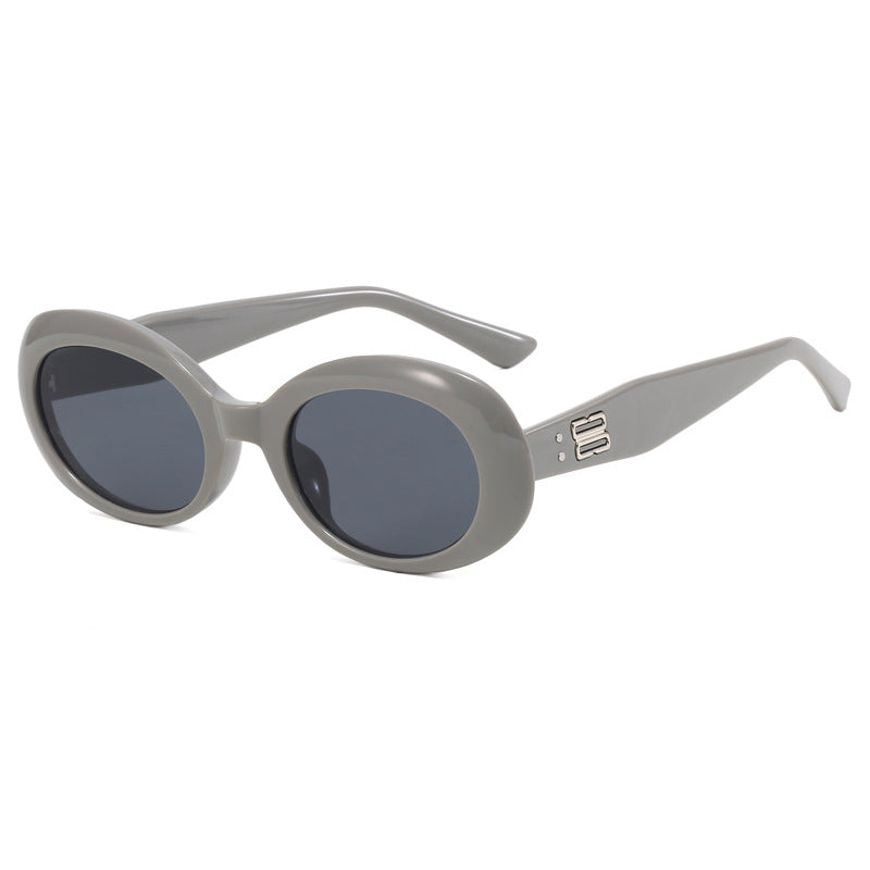 Damen Retro-inspirierte Sonnenbrille mit breitem Rahmen Brehn