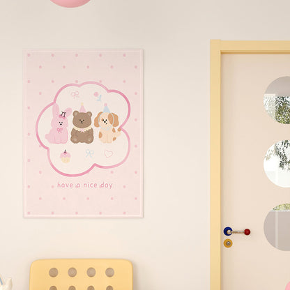 Cute Cartoon Mug Illustration Framed Wall Art Print for Kitchen & Nursery