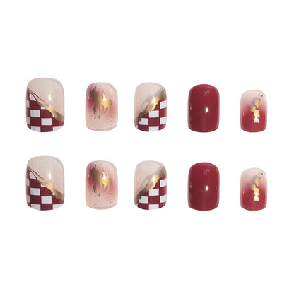 Künstlerisches Nail Art Press-On Set Brehn