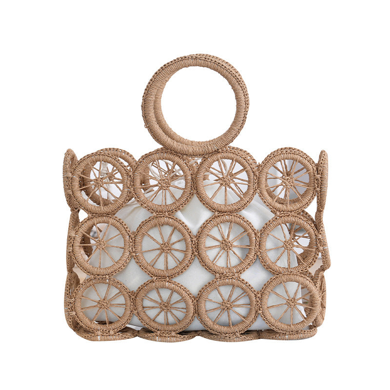 Handtasche mit Kunstvollen Kreisdetails Brehn