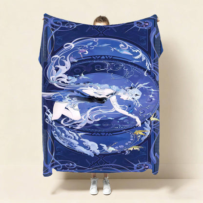 Künstlerische fantasievolle Tagesdecke