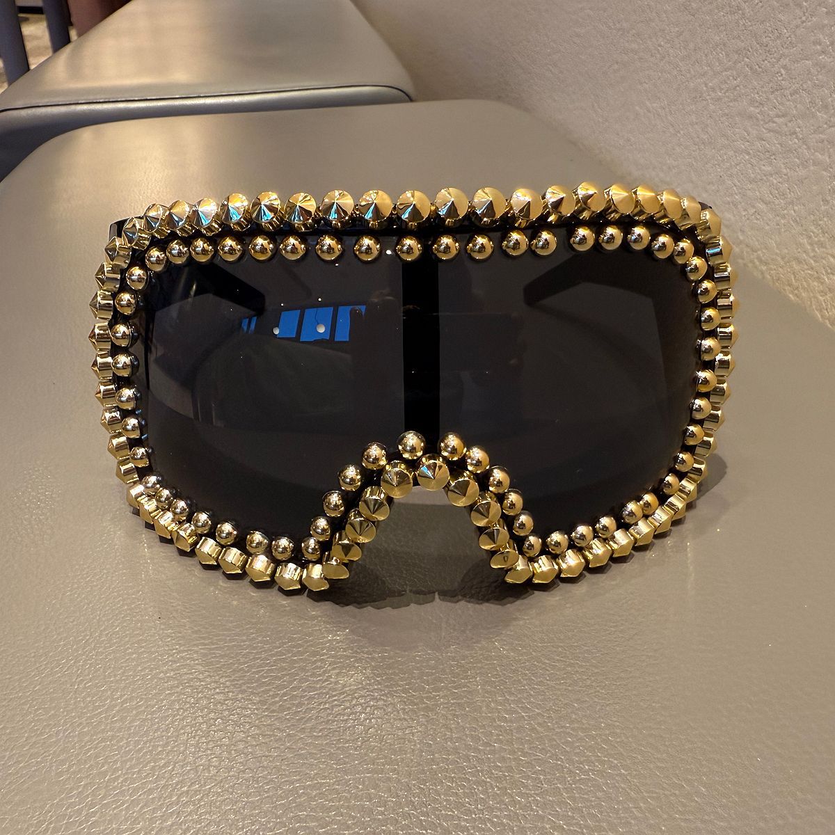 Damen modische Skibrille mit glamourösem Strassbesatz Brehn