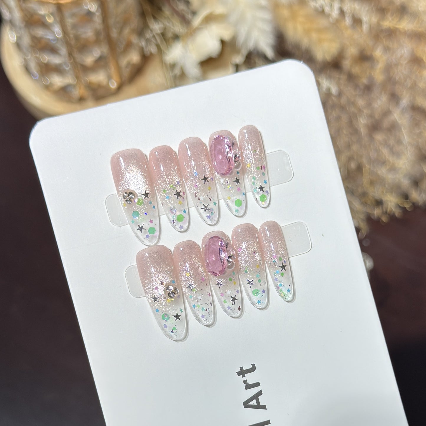 Dekoratives Press-On Nagelkunst Set Brehn