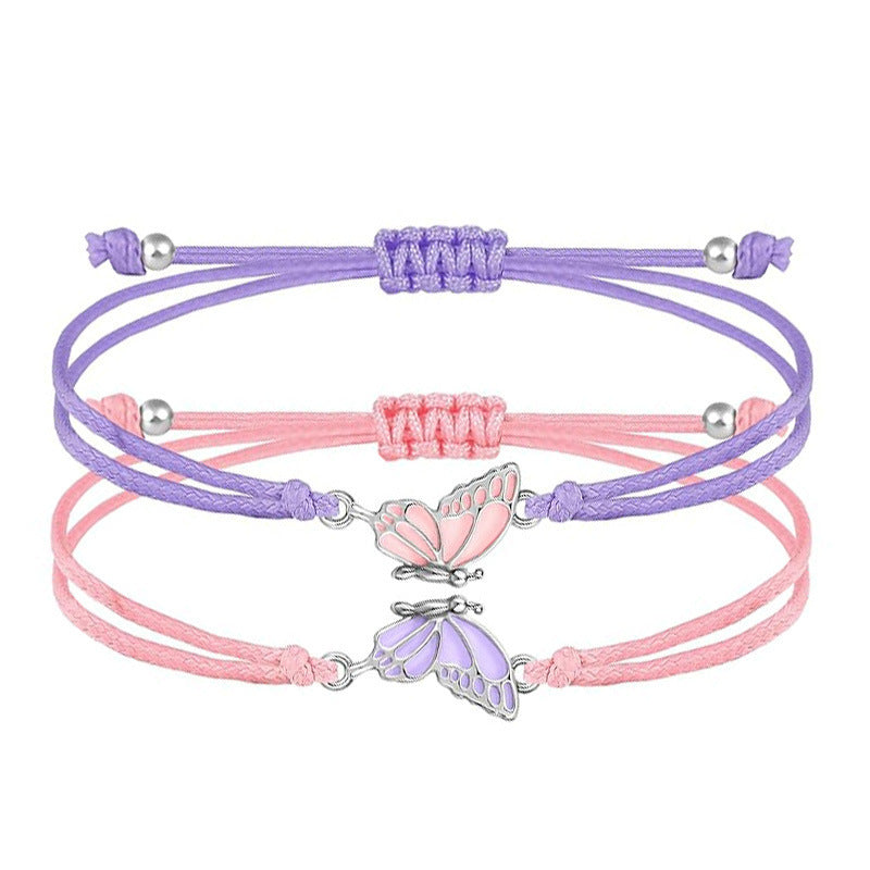 Butterfly Charm Halskette und Armband Set Brehn