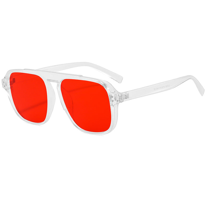 Damen geometrische Sonnenbrille mit polarisierenden gelben Gläsern Brehn