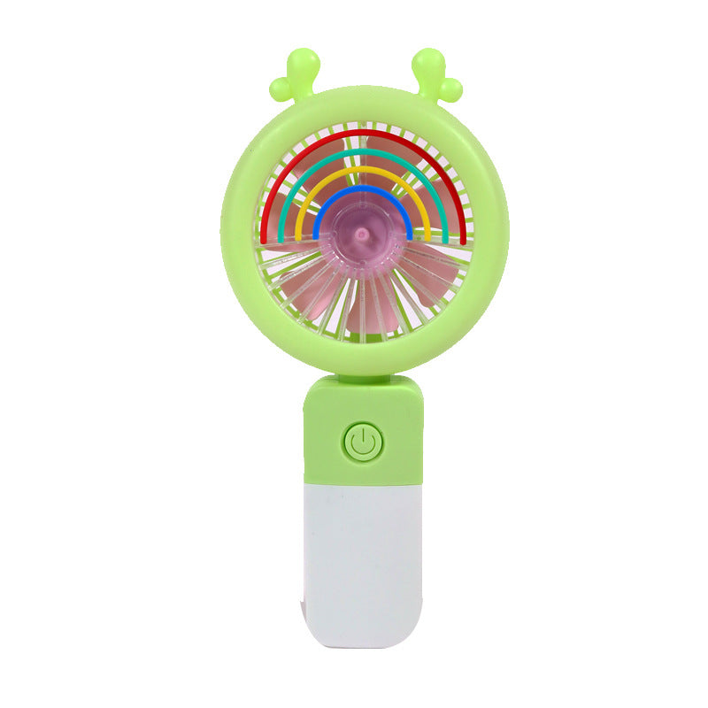 Unisex Tragbarer Handventilator mit bunten LED-Lichteffekten Brehn