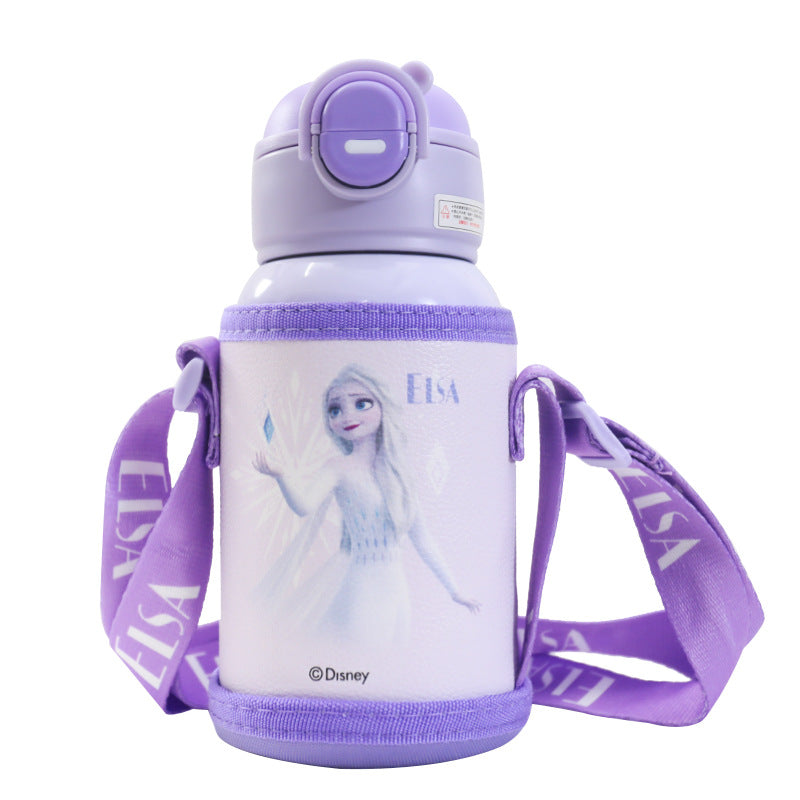 Isolierte Trinkflasche mit Mickey-Mouse-Motiv und Praktischem Tragegurt Brehn