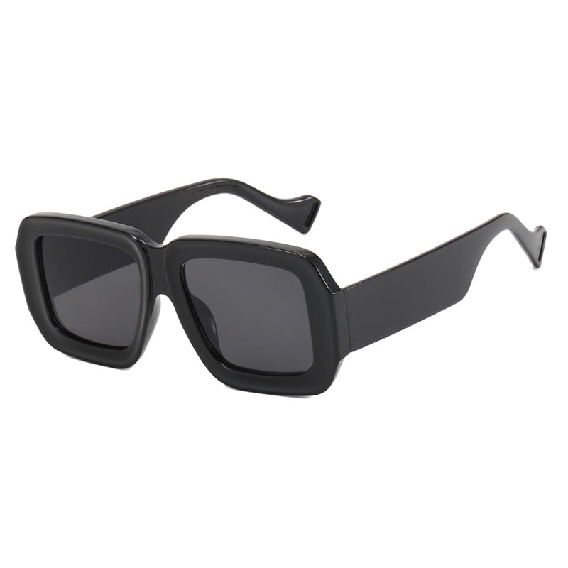 Damen modische Sonnenbrille mit eckigem Design und schickem Muster Brehn