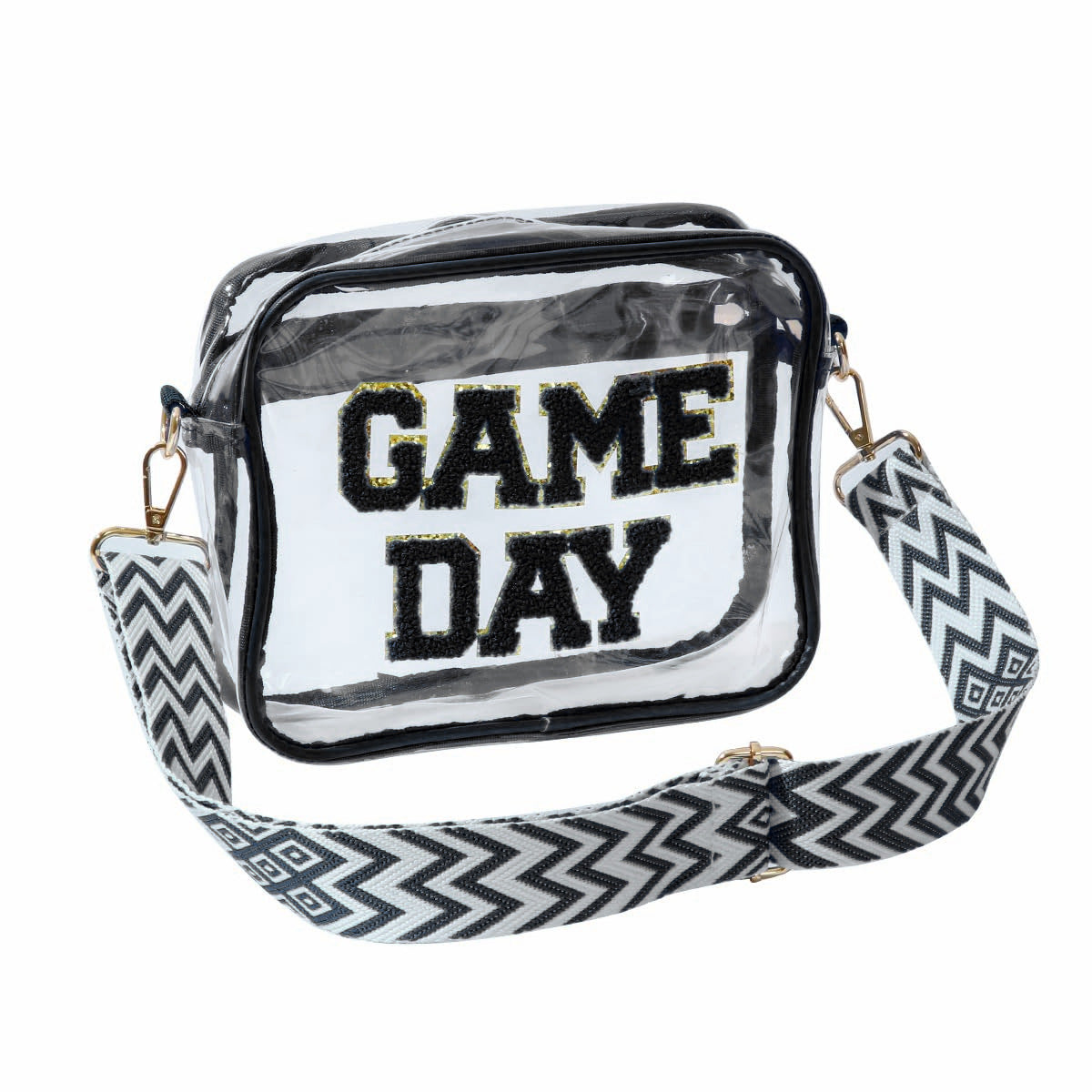 Transparente Umhängetasche mit Modischem Game Day Aufdruck Brehn
