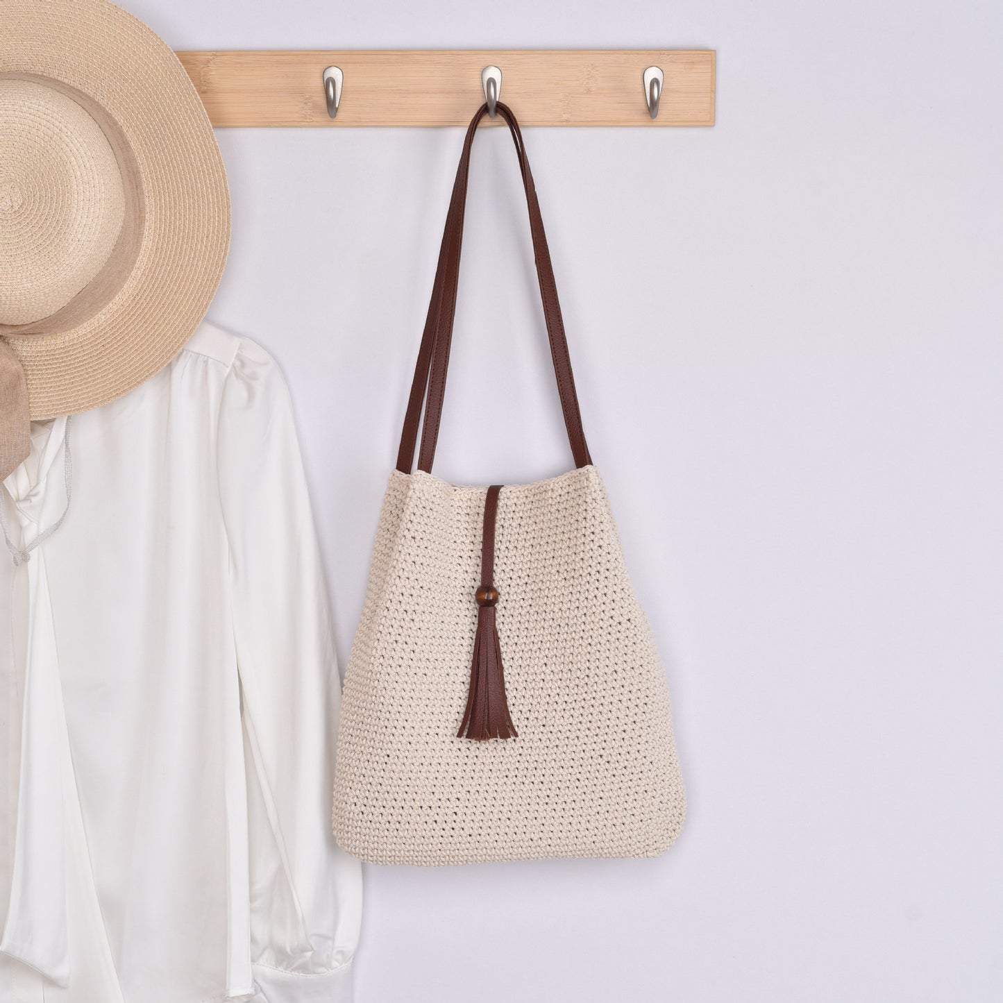 Handgefertigte Kroatische Makramee Tasche Brehn