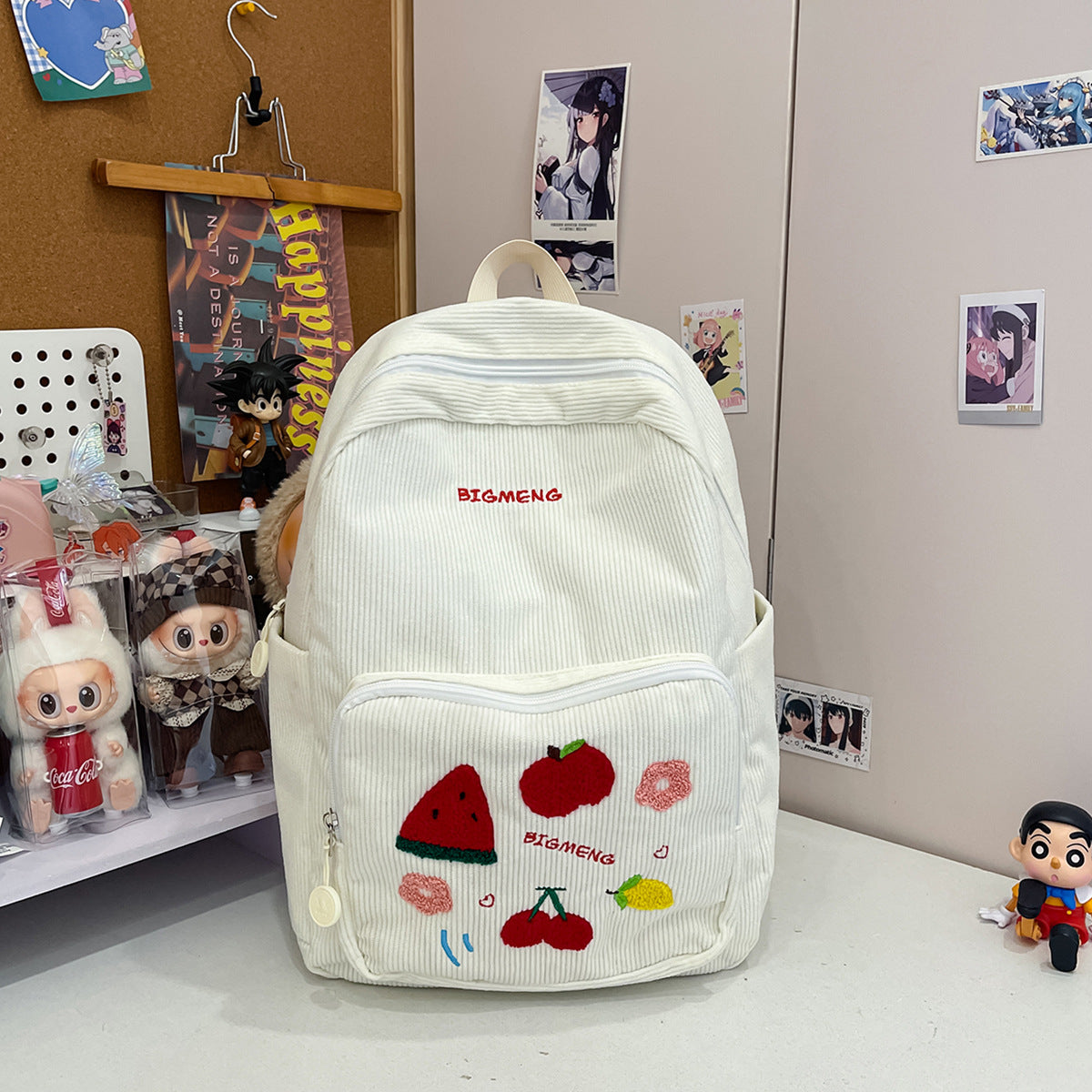 Stylische Bestickte Obstmuster Rucksack Brehn