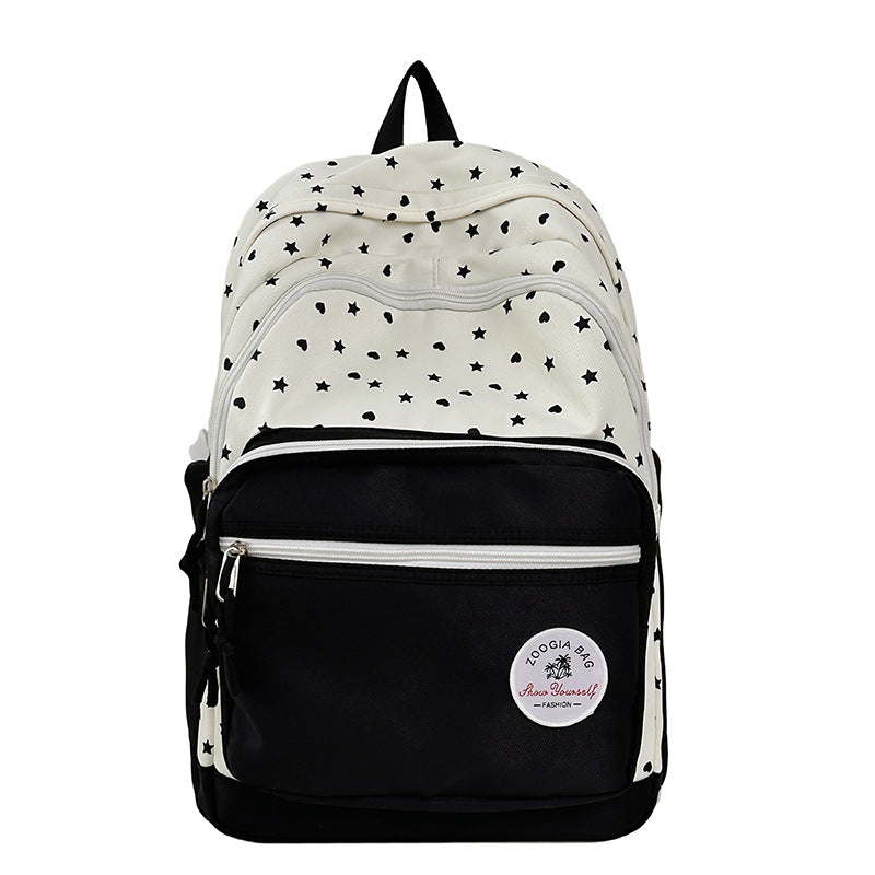 Charmanter schulrucksack mit sternmuster Brehn