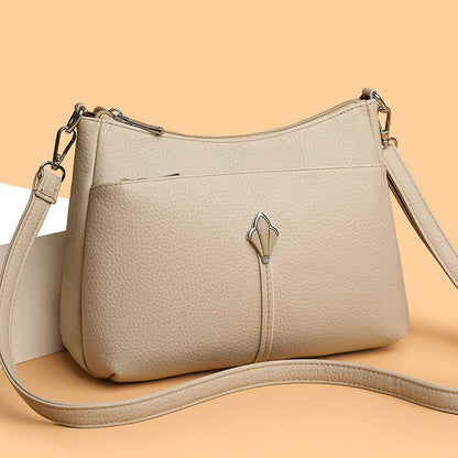 Elegante Leder Schultertasche