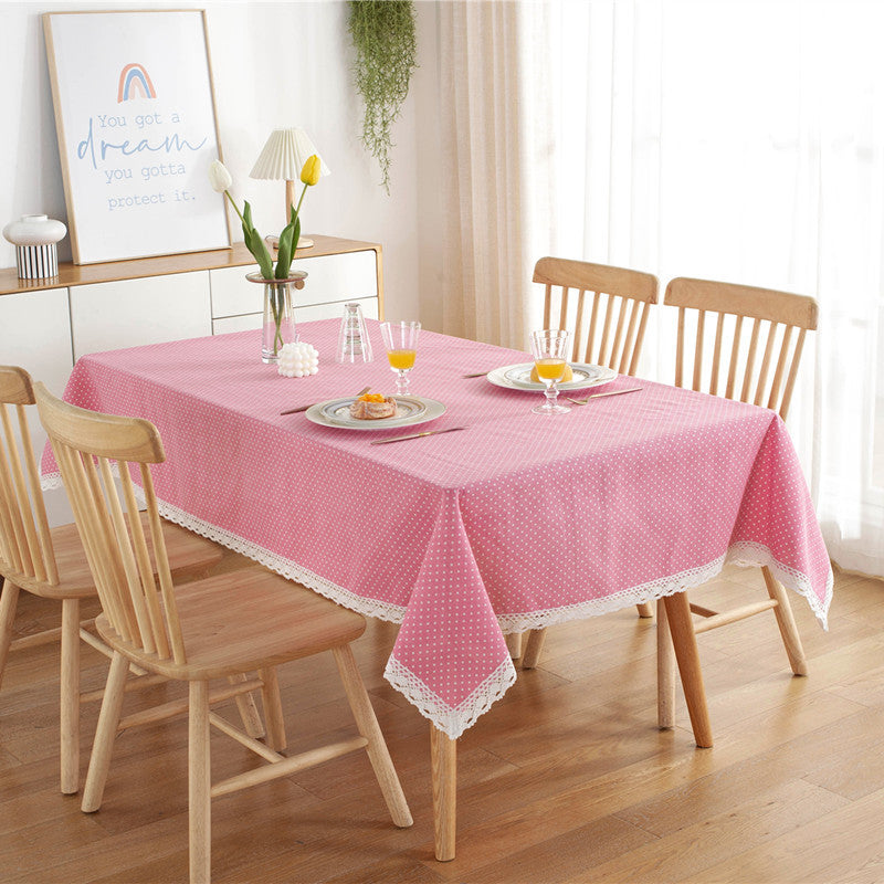Punkte Spitze Trim Tischdecke