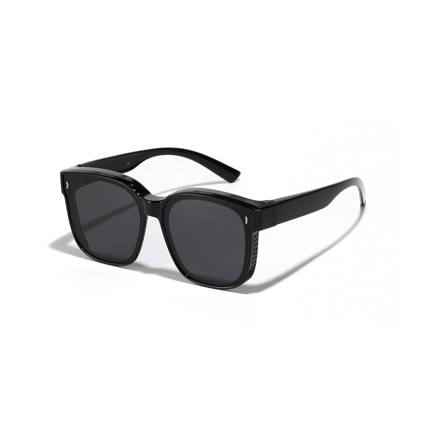 Damen quadratische Sonnenbrille mit modernem, hochglänzendem Rahmen und UV-Schutz Brehn