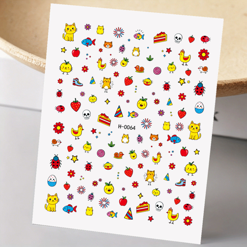 Niedliche Hunde-Themen-Nagelkunst-Sticker