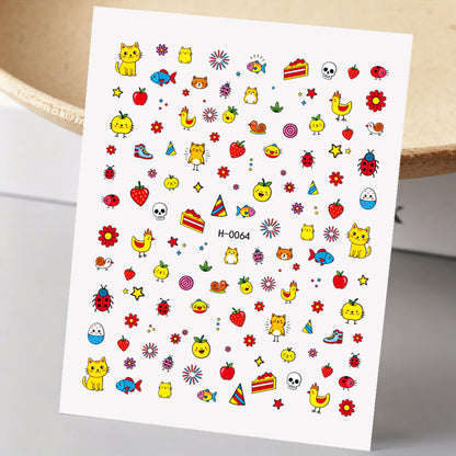 Niedliche Hunde-Themen-Nagelkunst-Sticker