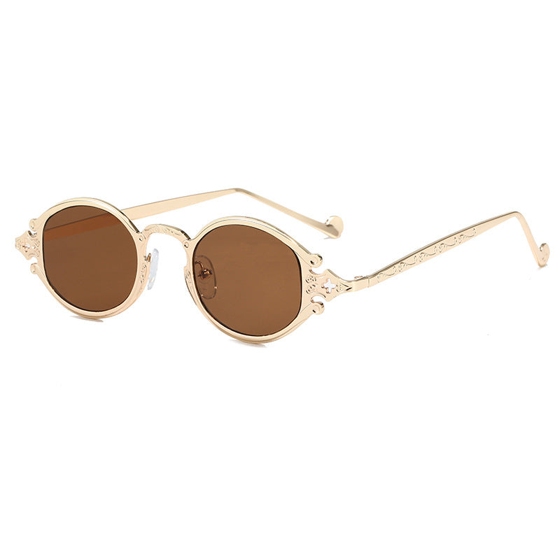 Modische Sonnenbrille mit Eleganter Geschwungener Fassung Brehn