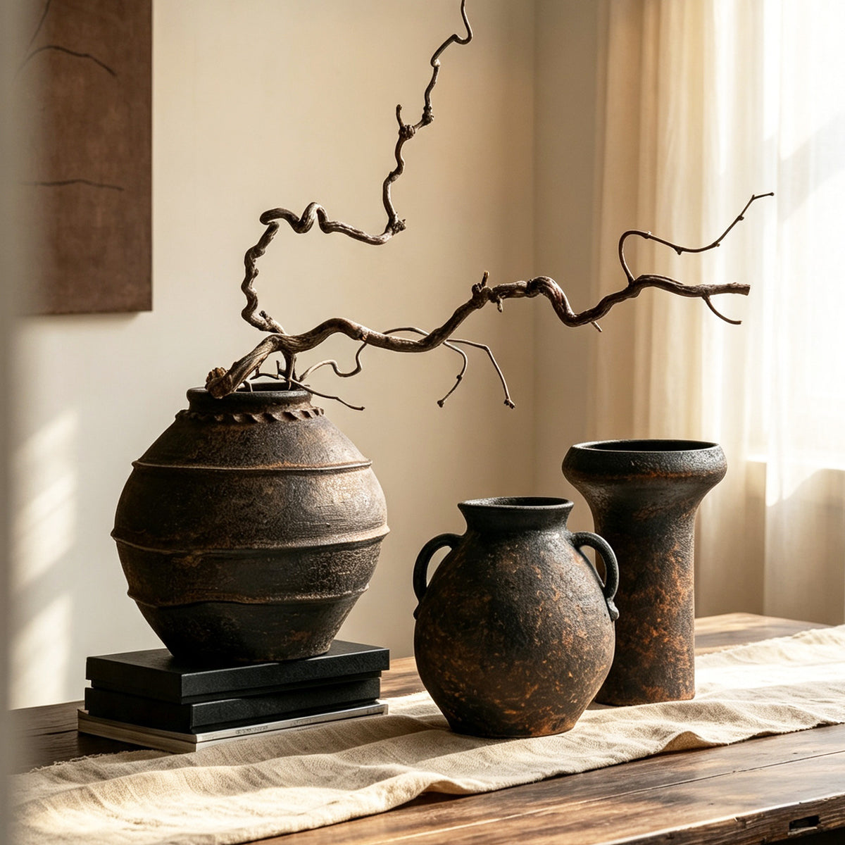 Keramische Blumenvase Brehn