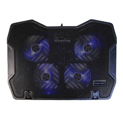 Laptop-Kühler mit Quattro Lüftern und Rgb-Beleuchtung Brehn