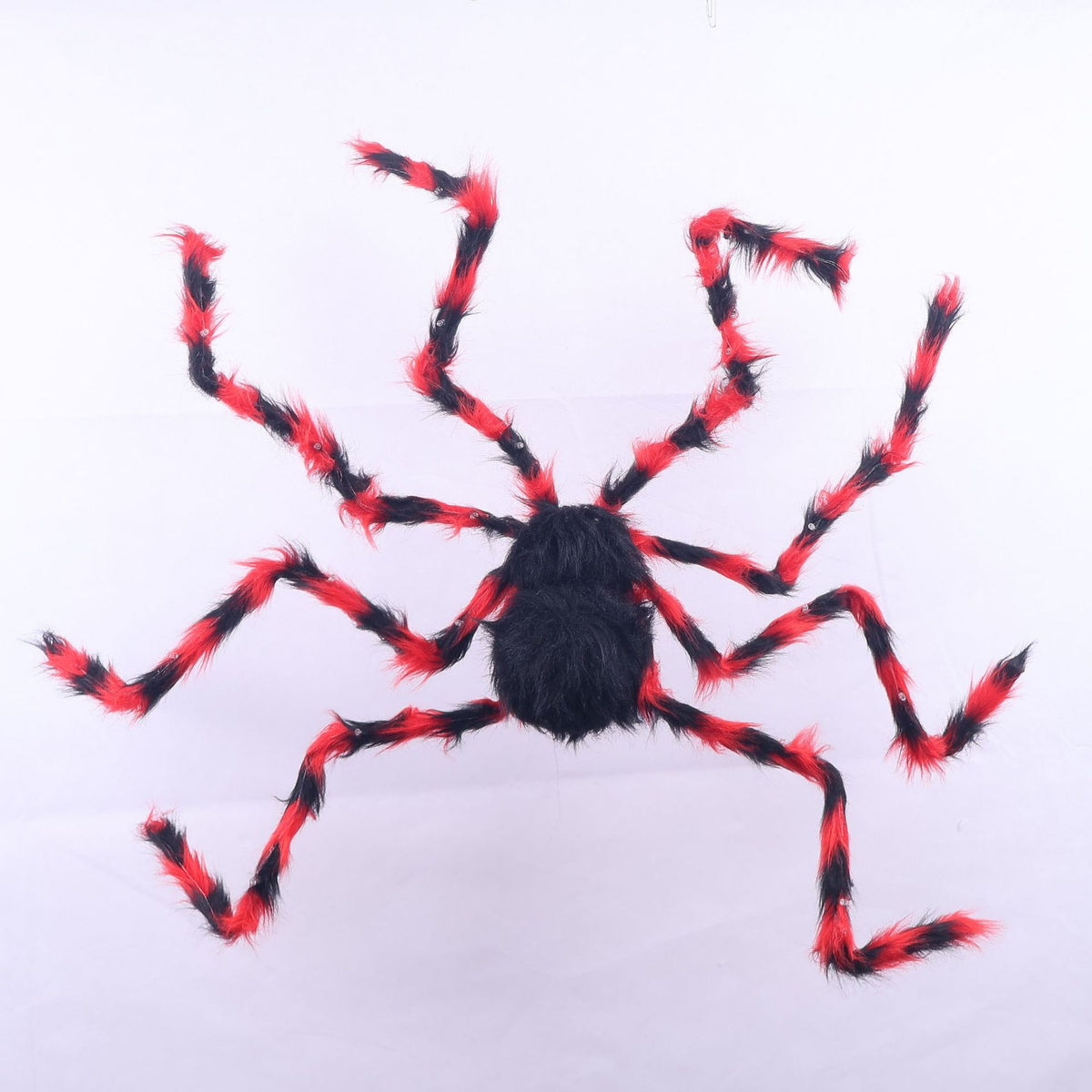 Gruselige Halloween Spinnen Dekoration mit LED-Beleuchtung