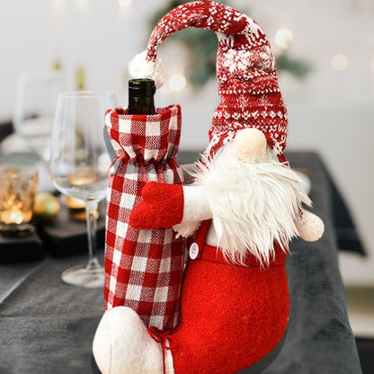 Dekorative Weihnachtsmann Flaschenhalter