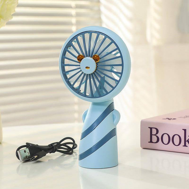 Frauen Tragbarer Mini Handventilator mit USB-Ladefunktion und ergonomischem Design Brehn
