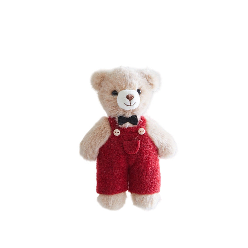 Süße Plüschbärenornament