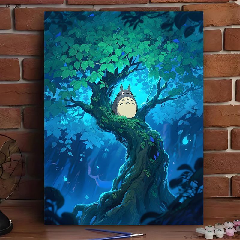 Verzauberte Waldszene Leinwand Kunstdruck Brehn