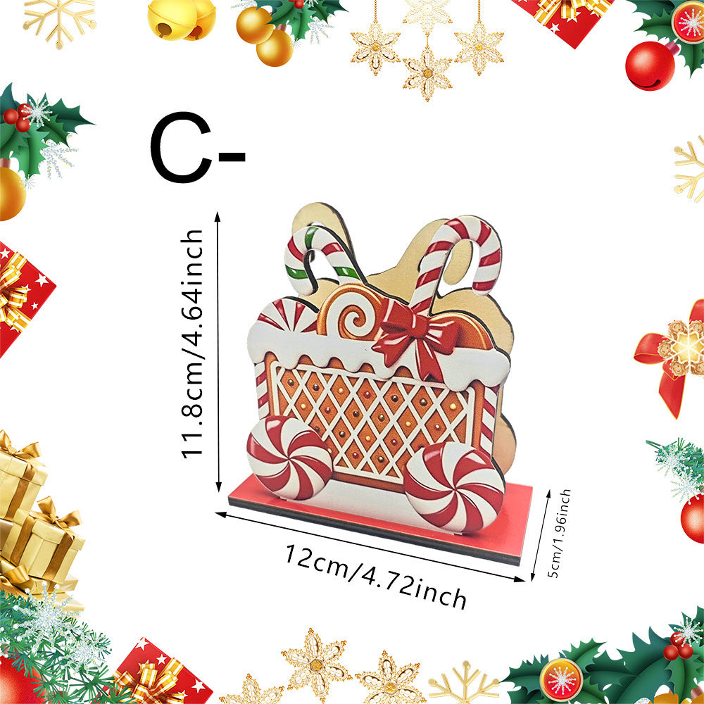Weihnachtsdeko mit Lebkuchenhaus Motiven Brehn