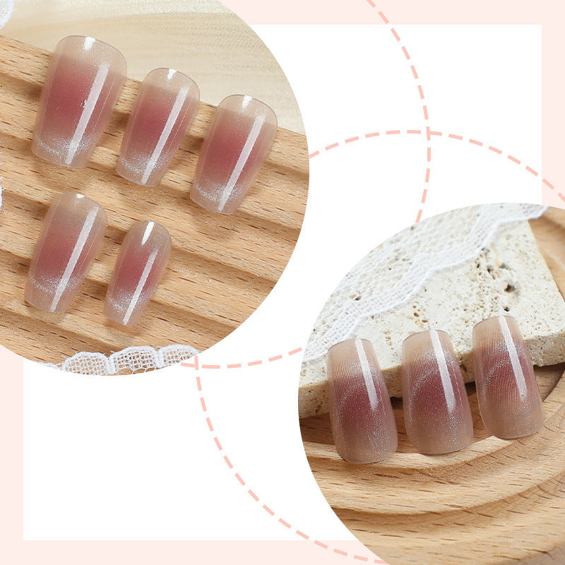 Premium Kurze Druck-On-Nagelset Brehn