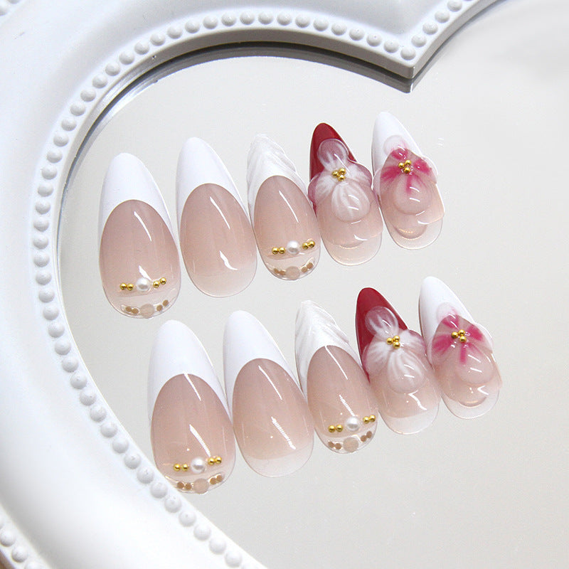 Florale Fantasie Press-On Nagelkunst Brehn