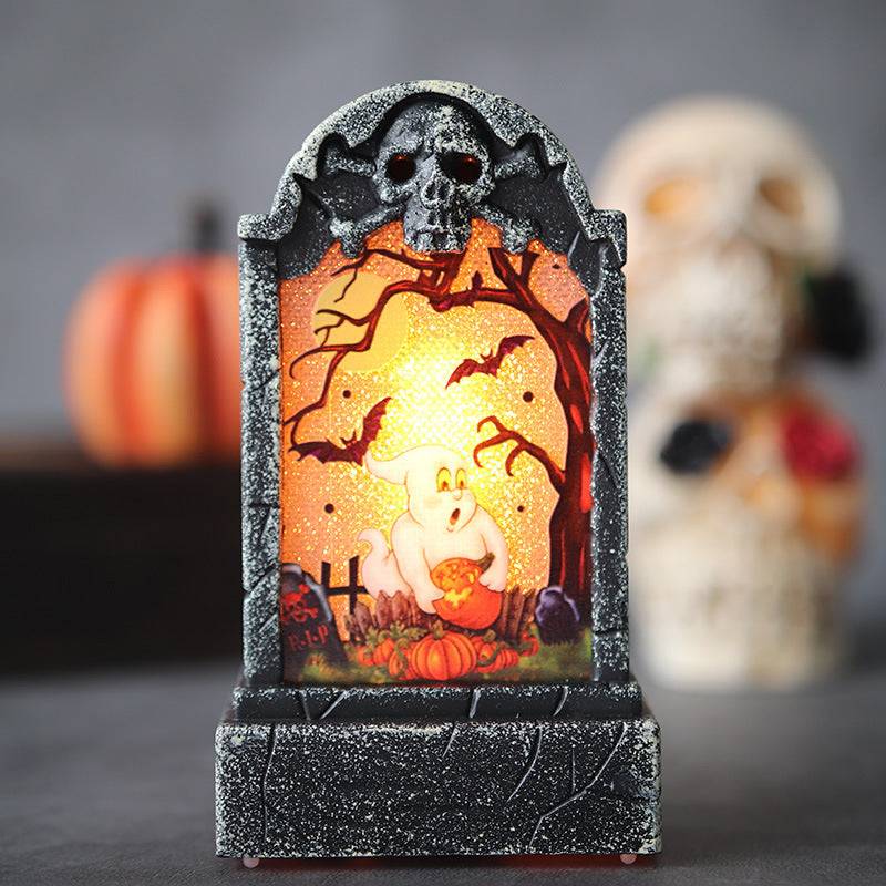 Dekorative LED Gespenster Friedhof Laterne Brehn
