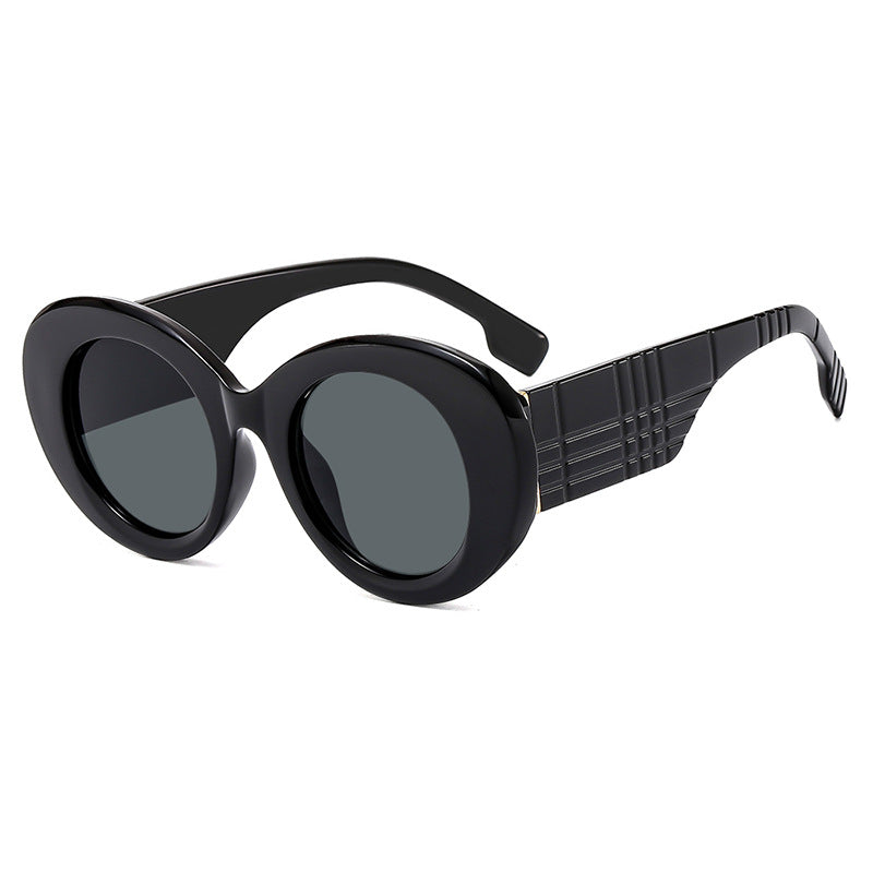 Damen extravagante Sonnenbrille mit kreativem Rahmendesign und schützendem UV-Filter Brehn