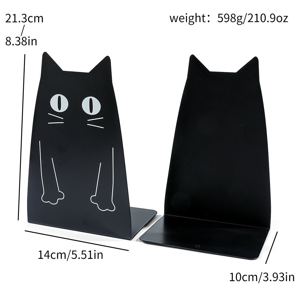 Kat Silhouette dekorative Buchstützen