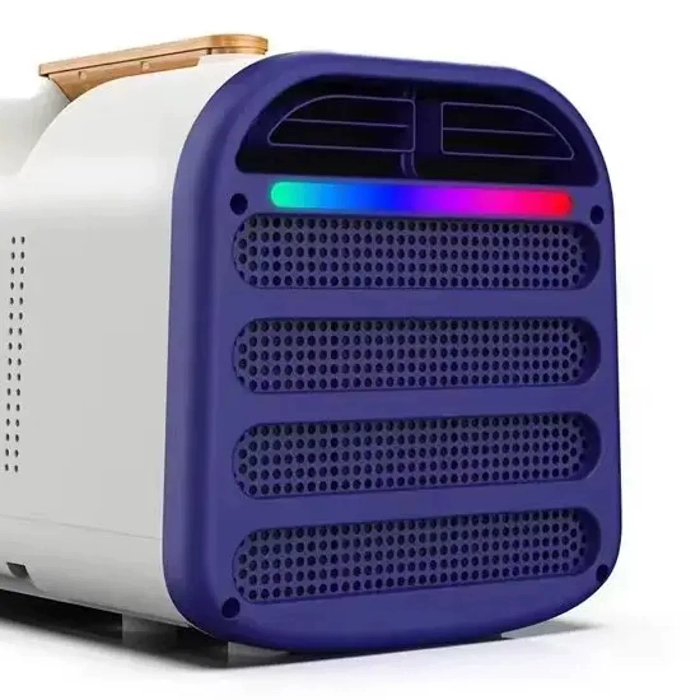 Unisex Einheitsgröße persönlicher Desktop-Mikroklima-Kühler und -Reiniger mit Bambustragegriff Brehn