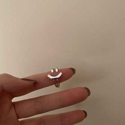 Verstellbarer Smiley-Gesicht-Ring Brehn