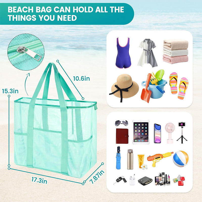 Multifunktionale Strandtasche mit Praktischen Netzfächern Brehn
