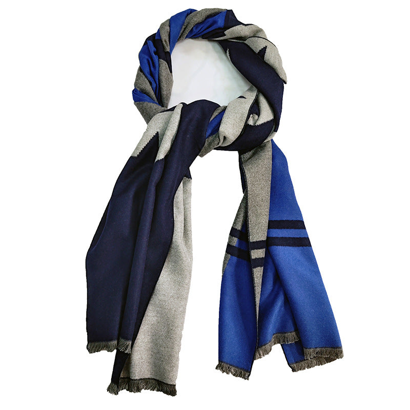 Damen Eleganter und warmer Schal mit geometrischem Muster Brehn
