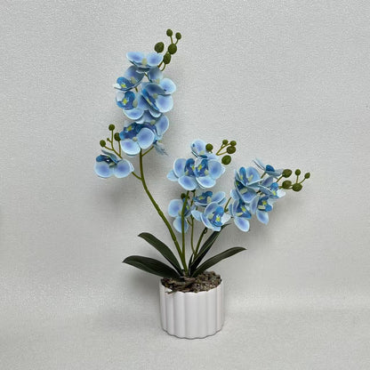 Künstliches Orchideenblumenarrangement für Wohnkultur und Innendekoration