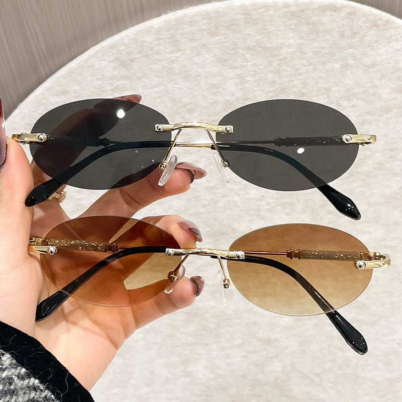 Damen extravagante modische Brille mit Glitzerelementen Brehn