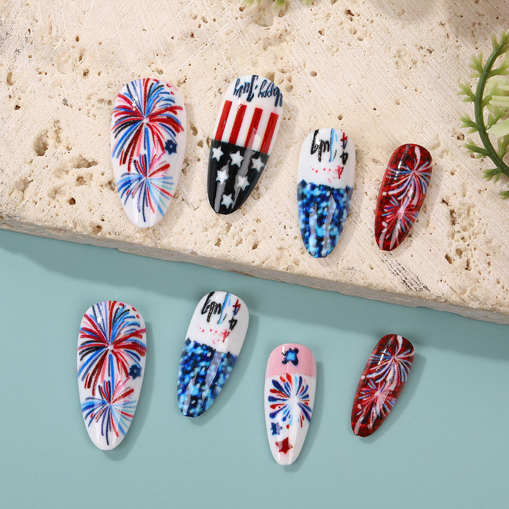 Kunstnägel mit patriotischen Designs Brehn