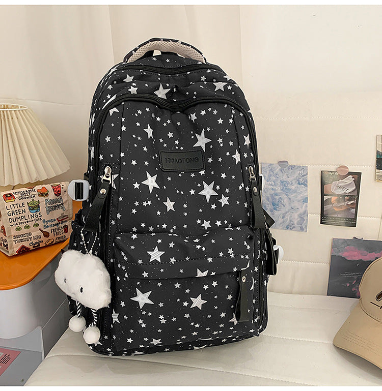 Stylische Sternbedruckte Schulrucksack Brehn