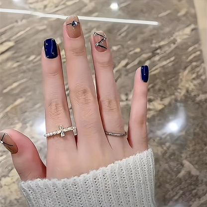 Elegante Lange Acryl Nagelverlängerungen Brehn